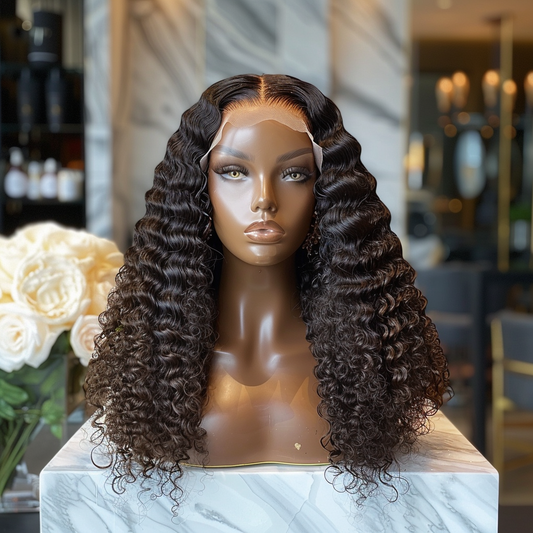 Deep Wave Lace Closure Wig - 300%