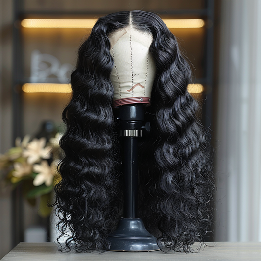 Loose Deep Wave Lace Closure Wig - 300%