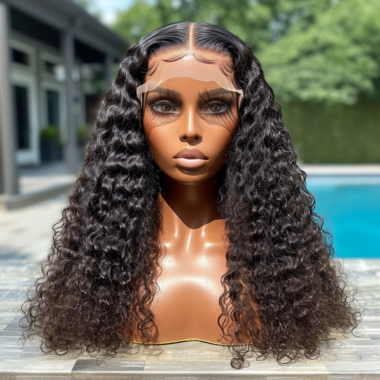 Water Wave Lace Closure Wig - 300%