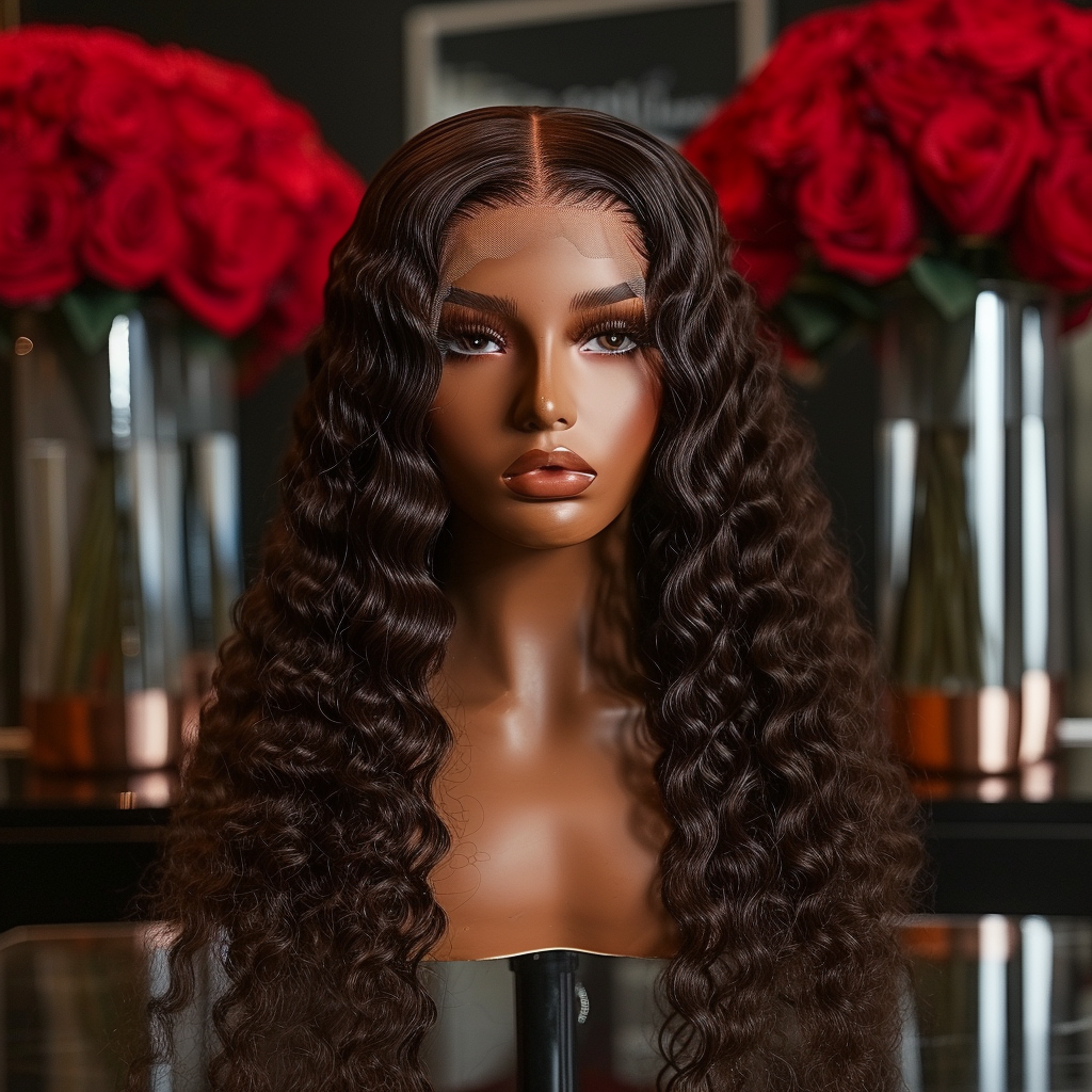 Deep Wave Lace Closure Wig - 150%