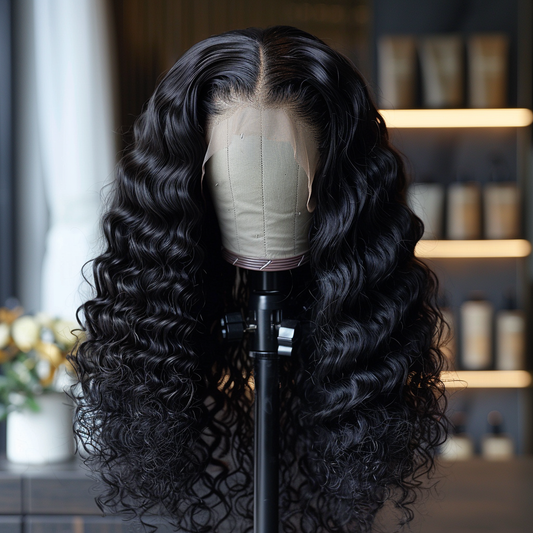 Deep Wave Lace Frontal Wig - 200%