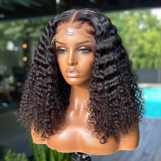 Water Wave Lace Frontal Wig - 200%